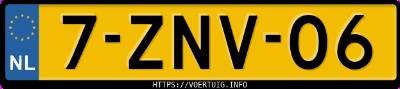 Kenteken afbeelding van 7ZNV06, blauwe Mazda 2 2 Skyactiv-G 90