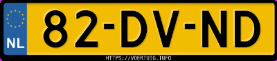 Kenteken afbeelding van 82DVND, grijze Mazda Demio