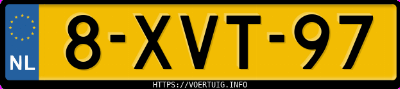 Kenteken afbeelding van 8XVT97, blauwe Mazda CX-5 2.0 Fwd