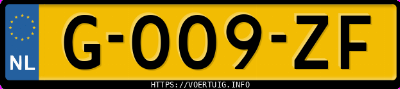 Kenteken afbeelding van G009ZF, zwarte Mazda CX-3 G 120