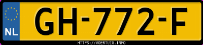 Kenteken afbeelding van GH772F, blauwe Mazda 2 2 Skyactiv-G 90