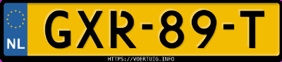 Kenteken afbeelding van GXR89T, witte Mazda CX-60 G Phev 327