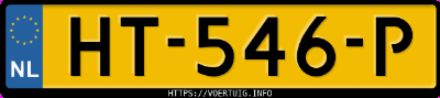 Kenteken afbeelding van HT546P, blauwe Mazda CX-3 G 120