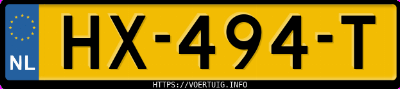 Kenteken afbeelding van HX494T, grijze Mazda CX-5 G 165