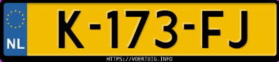 Kenteken afbeelding van K173FJ, witte Mazda MX-30