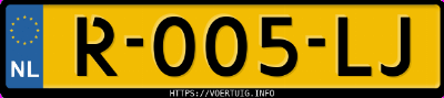 Kenteken afbeelding van R005LJ, bruine Mazda CX-60 G Phev 327