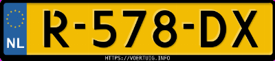 Kenteken afbeelding van R578DX, rode Mazda CX-30 G180