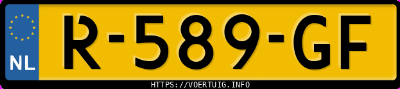 Kenteken afbeelding van R589GF, witte Mazda 2 2 Skyactiv-G 75