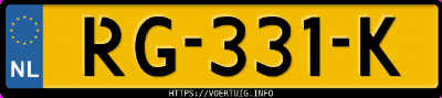 Kenteken afbeelding van RG331K, blauwe Mazda Mx-5
