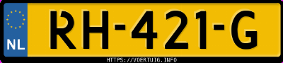 Kenteken afbeelding van RH421G, bruine Mazda CX-5 G 160 At Awd