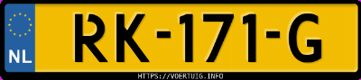 Kenteken afbeelding van RK171G, grijze Mazda CX-3 G 120