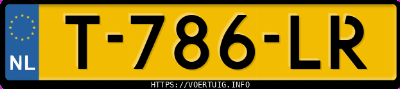 Kenteken afbeelding van T786LR, gele Mazda CX-5 G 165