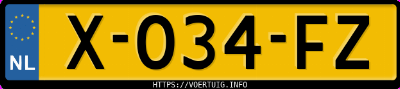 Kenteken afbeelding van X034FZ, rode Mazda CX-5 G 165