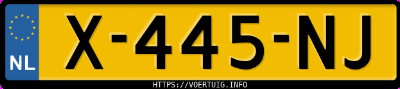 Kenteken afbeelding van X445NJ, rode Mazda CX-5 G 165