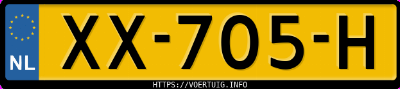 Kenteken afbeelding van XX705H, rode Mazda CX-5 G 165