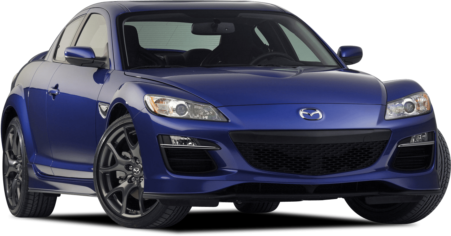 Afbeelding van NZ536K, blauwe Mazda Rx-8 sedan