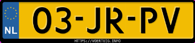Kenteken afbeelding van 03JRPV, blauwe Mercedes-Benz E 500