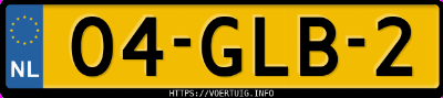 Kenteken afbeelding van 04GLB2, zwarte Mercedes-Benz Cl 500 Amg