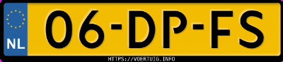 Kenteken afbeelding van 06DPFS, grijze Mercedes-Benz Slk 200