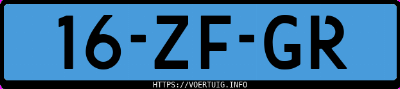 Kenteken afbeelding van 16ZFGR, witte Mercedes-Benz 906 Ac 35