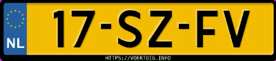 Kenteken afbeelding van 17SZFV, blauwe Mercedes-Benz S 350