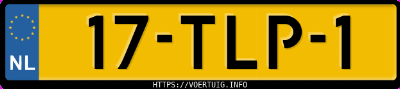 Kenteken afbeelding van 17TLP1, witte Mercedes-Benz Viano Cdi 3.0