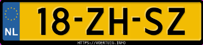 Kenteken afbeelding van 18ZHSZ, beige Mercedes-Benz C 180 Kompressor