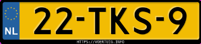 Kenteken afbeelding van 22TKS9, grijze Mercedes-Benz C 180 Cgi T