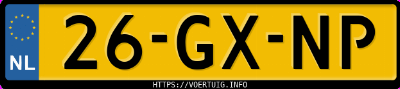 Kenteken afbeelding van 26GXNP, blauwe Mercedes-Benz S 500