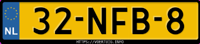 Kenteken afbeelding van 32NFB8, grijze Mercedes-Benz C 180 Cgi