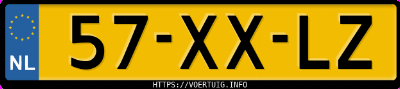 Kenteken afbeelding van 57XXLZ, grijze Mercedes-Benz 906 Ac 35