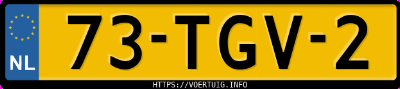 Kenteken afbeelding van 73TGV2, zwarte Mercedes-Benz Ml 350 4matic
