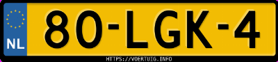 Kenteken afbeelding van 80LGK4, zwarte Mercedes-Benz E 350 Cgi