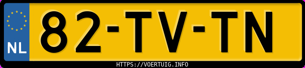 Kenteken afbeelding van 82TVTN, beige Mercedes-Benz B 170