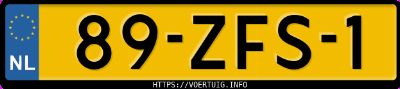 Kenteken afbeelding van 89ZFS1, zwarte Mercedes-Benz 300 E 4 Matic K6