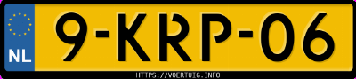 Kenteken afbeelding van 9KRP06, zwarte Mercedes-Benz E 300