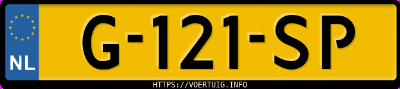 Kenteken afbeelding van G121SP, grijze Mercedes-Benz Amg C 63
