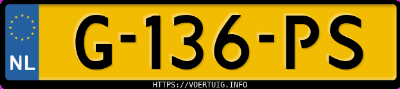 Kenteken afbeelding van G136PS, grijze Mercedes-Benz Eqc 400 4matic