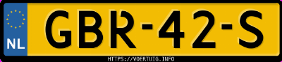 Kenteken afbeelding van GBR42S, zwarte Mercedes-Benz Cls 500 4matic