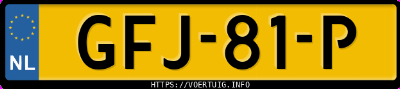 Kenteken afbeelding van GFJ81P, blauwe Mercedes-Benz Gla 200