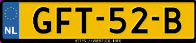 Kenteken afbeelding van GFT52B, zwarte Mercedes-Benz Amg E 63 S