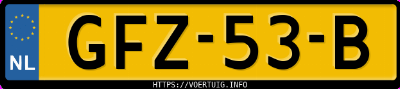 Kenteken afbeelding van GFZ53B, rode Mercedes-Benz 609 D-Ka Kenteken afbeelding van GFZ53B, rode Mercedes-Benz 609 D-Ka