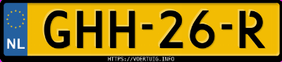 Kenteken afbeelding van GHH26R, blauwe Mercedes-Benz E 420 Cdi