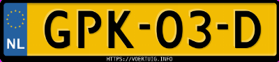 Kenteken afbeelding van GPK03D, grijze Mercedes-Benz Eqe 300