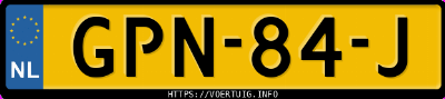 Kenteken afbeelding van GPN84J, zwarte Mercedes-Benz Ml 320