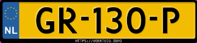 Kenteken afbeelding van GR130P, zwarte Mercedes-Benz Cla 200 Cdi Cla200cdi Ec