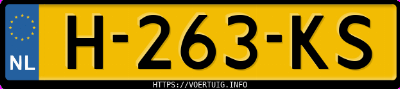 Kenteken afbeelding van H263KS, zwarte Mercedes-Benz E 55 Amg