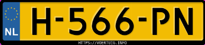 Kenteken afbeelding van H566PN, grijze Mercedes-Benz B 180
