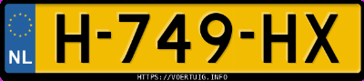 Kenteken afbeelding van H749HX, witte Mercedes-Benz A 160