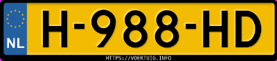 Kenteken afbeelding van H988HD, grijze Mercedes-Benz C 180
